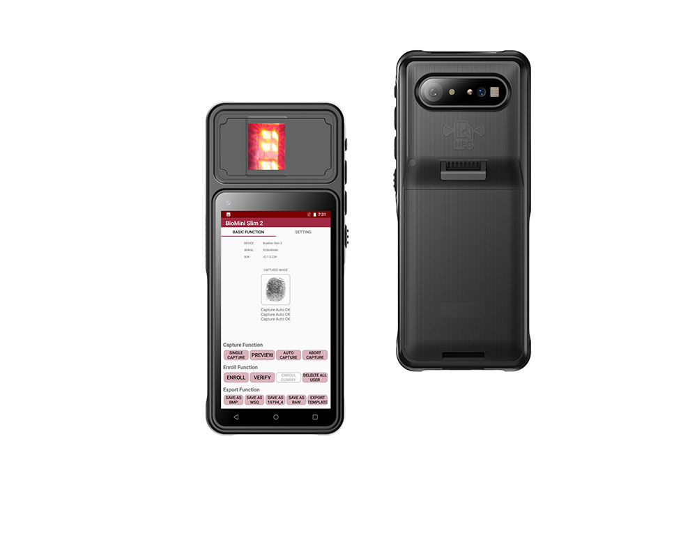 تقوم شركة SFT بإصدار جهاز مسح ضوئي محمول باليد للباركود بنظام Android FAP30 Biometric Fingerprint EKYC Scanner Terminal