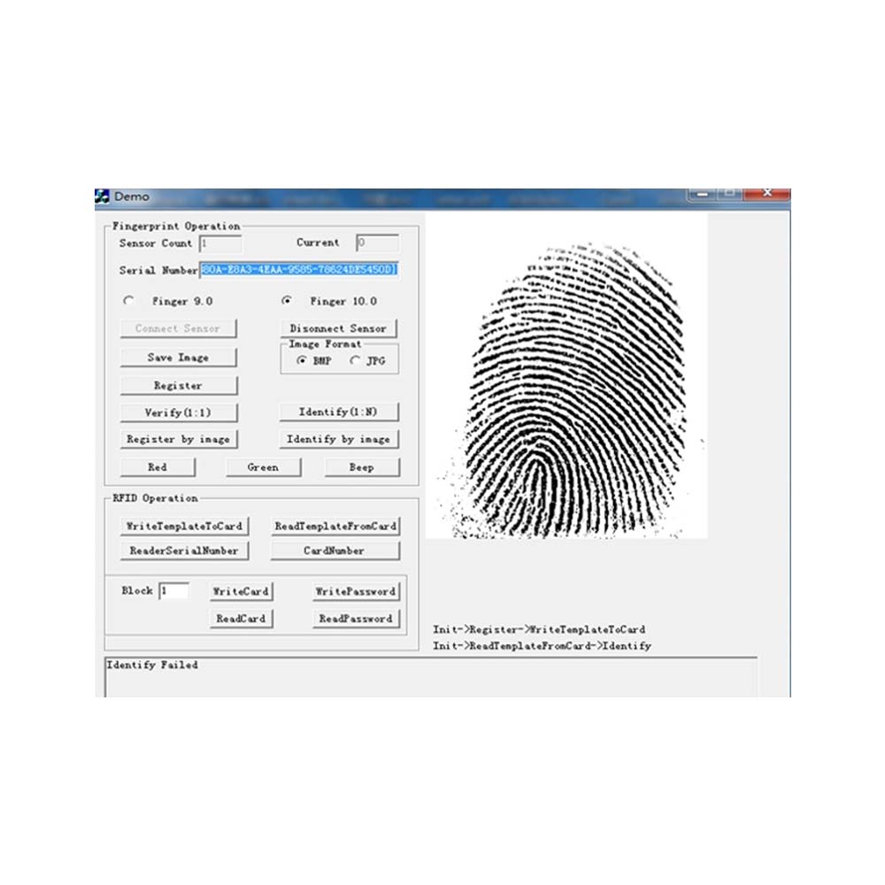 SFT Fingerprint Demo
