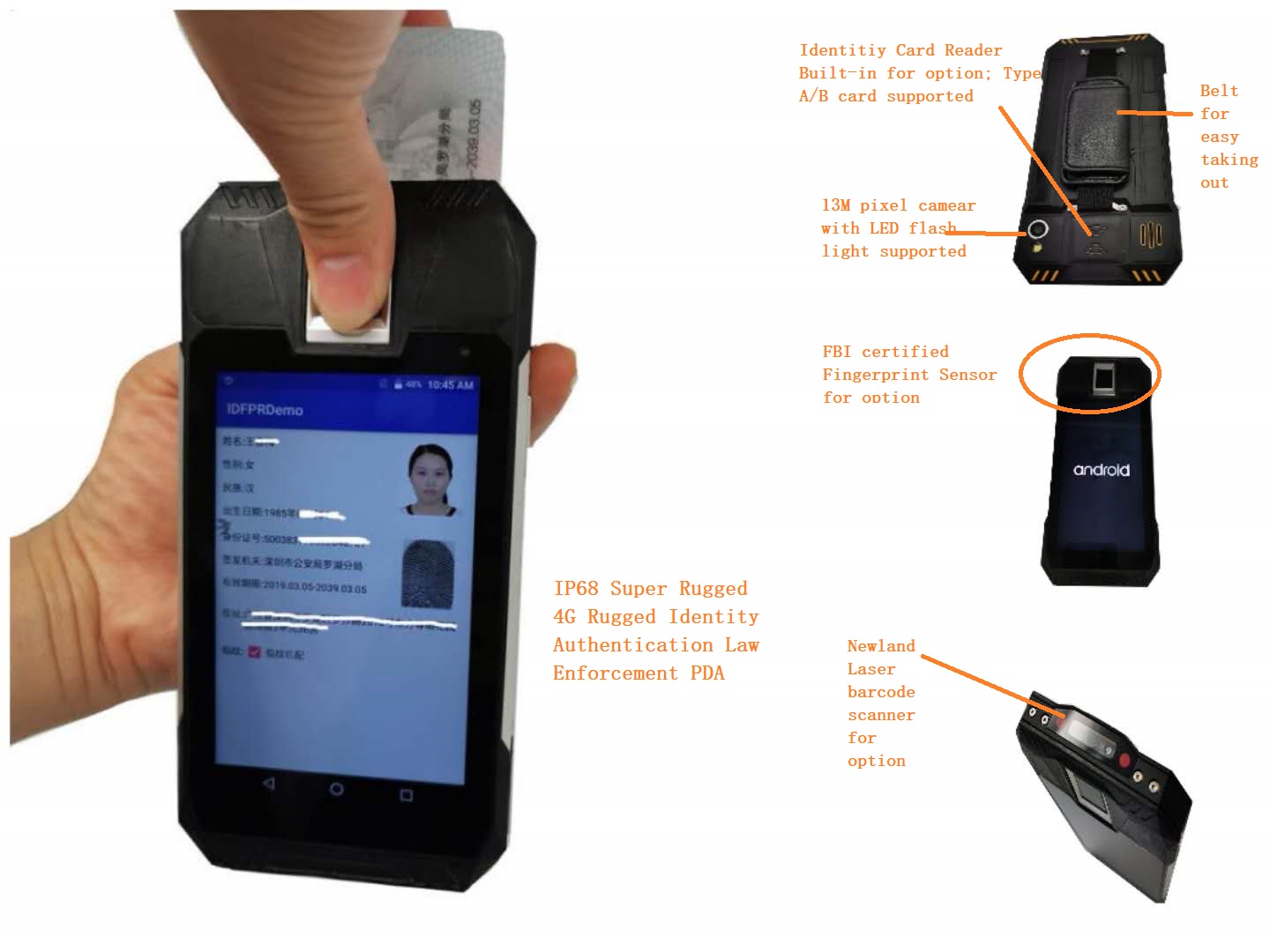 National ID Biometric PDA