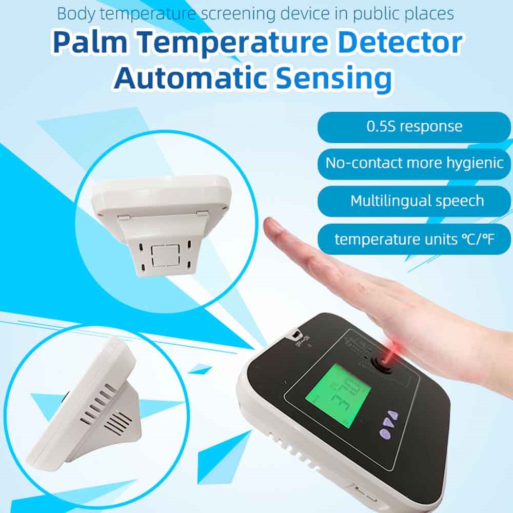 Palm temperature measurement scanner