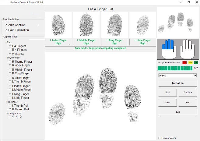 SFT Multiple fingerprint scanning solution