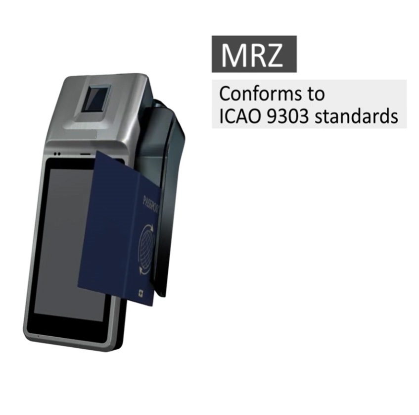 Portable MRZ passport reader