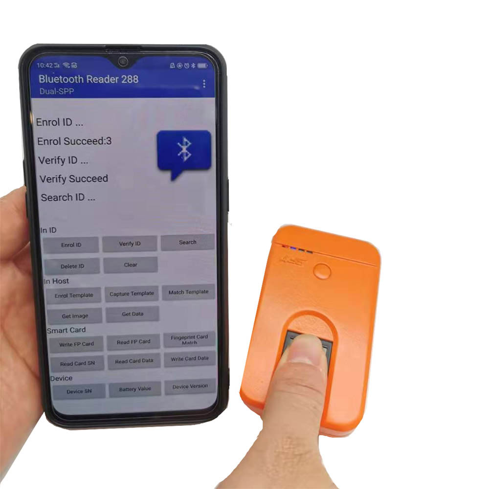 تطلق SFT ماسح بصمات الأصابع البيومتري Wifi Bluetooth المحمول للأجهزة اللوحية والهواتف المحمولة التي تعمل بنظام Android
        